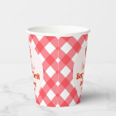 ストロベリーレッドピンクベリー第1誕生日パーティー 紙コップ (右)