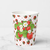 ストロベリーレッド 紙コップ (裏面)