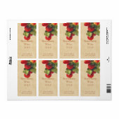 ストロベリーワインボトルラベル ラベル (フルシート)