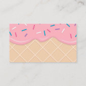 ストロベリーワッフルコーンアイスクリーム 名刺 (裏面)