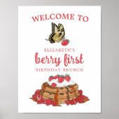 ストロベリーワフルズベリーブランチ誕生日ウェルカム ポスター (正面)