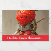 ストロベリー戦士 フードラベル (シングルラベル)