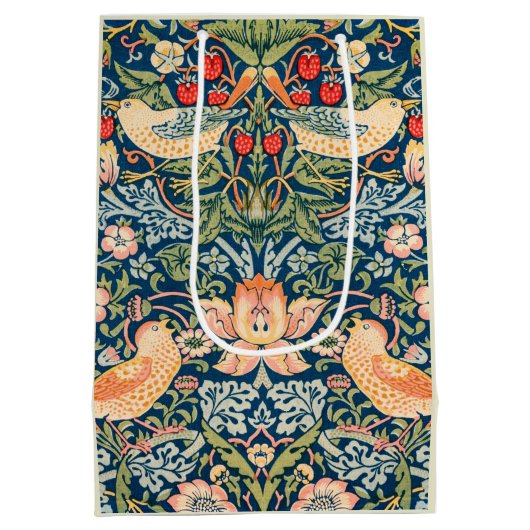 ストロベリー泥棒ウィリアムモリス抱き枕 ミディアムペーパーバッグ (裏面)