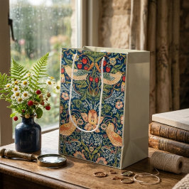 ストロベリー泥棒ウィリアムモリス抱き枕 ミディアムペーパーバッグ