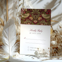 ストロベリー泥棒RSVP招待状結婚for