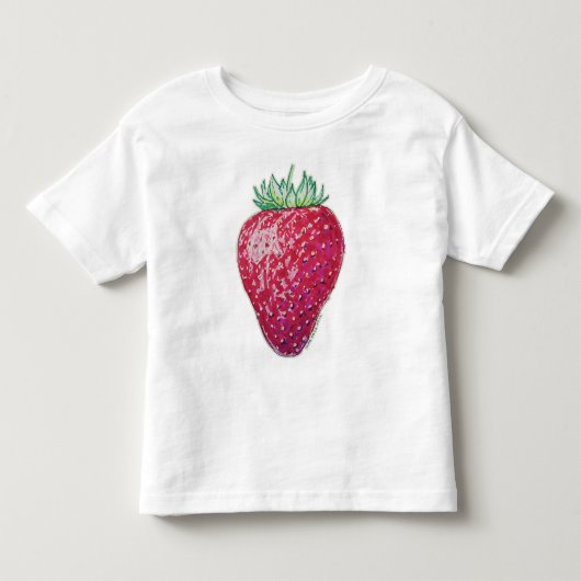 ストロベリー立体図 トドラーTシャツ (正面)