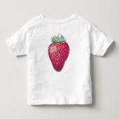 ストロベリー立体図 トドラーTシャツ (裏面)