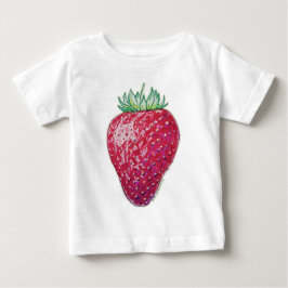 ストロベリー立体図 ベビーTシャツ