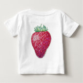ストロベリー立体図 ベビーTシャツ (裏面)