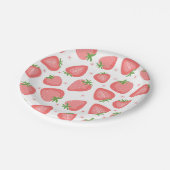 ストロベリー紙プレートベリーファースト誕生日 ペーパープレート (アングル)