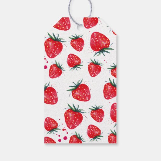 ストロベリー誕生日サンキューオファーギフトラベル ギフトタグ (裏面)