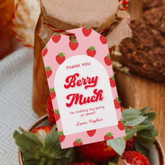 ストロベリー誕生日サンキュービター ギフトタグ