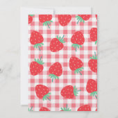 ストロベリー誕生日スウィートベリーパーティー 招待状 (裏面)