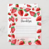 ストロベリー誕生日タイムカプセルノート (正面/裏面)
