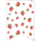 ストロベリー誕生日ベリースイートフォト バンティングフラッグ (第1の旗)