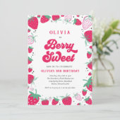 ストロベリー誕生日ベリースウィートバースデーパーティー 招待状 (スタンド正面)