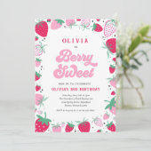 ストロベリー誕生日ベリースウィートバースデーパーティーInv 招待状 (スタンド正面)
