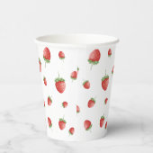 ストロベリー誕生日ホワイト 紙コップ (右)