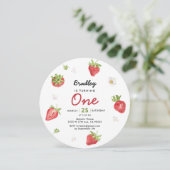 ストロベリー1stガールベリー誕生日 招待状 (スタンド正面)