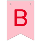 ストロベリー1stバースデーベリーの最初の写真 バンティングフラッグ (第2の旗)