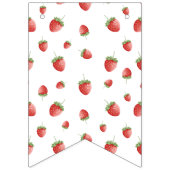 ストロベリー1stバースデーベリーの最初の写真 バンティングフラッグ (第1の旗)