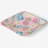 ストロベリー1stバースデーベリースイートピンク紙プラ ペーパープレート (傾斜あり)