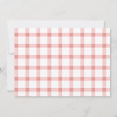 ストロベリー1stバースデーベリー最初の写真誕生日 招待状 (裏面)