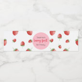 ストロベリー1stバースデーベリーFirst ペットボトルラベル (シングルラベル)