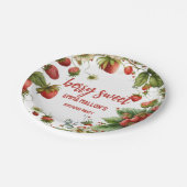 ストロベリー1stバースデーベリーFirst ペーパープレート (アングル)
