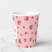ストロベリー1stバースデーベリーFirst 紙コップ (左)