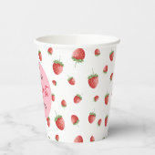 ストロベリー1stバースデーベリーFirst 紙コップ (左)