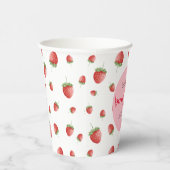 ストロベリー1stバースデーベリーFirst 紙コップ (右)