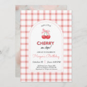 ストロベリー1st誕生日招待状ファーストベリースウィート 招待状 (正面/裏面)