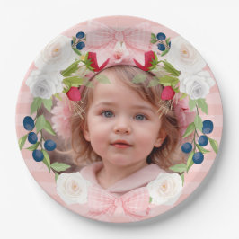 ストロベリー1st Berry Sweet誕生日写真 ペーパープレート