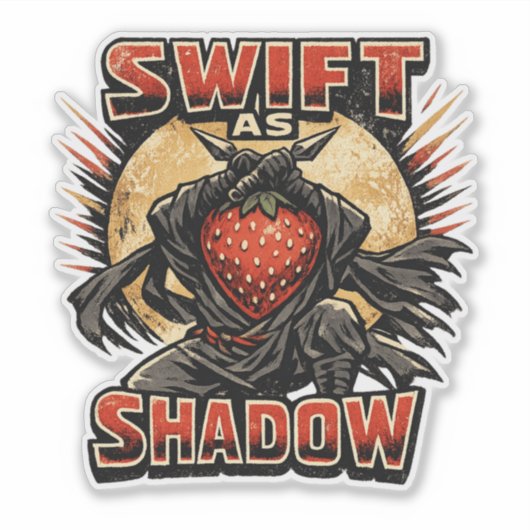 ストロベリー・アサシン - SWIFT AS SHADOW ヒーロー シール (正面)