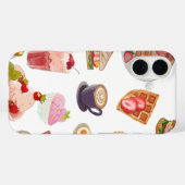 ストロベリー エシテティック 朝食 🍓✨ くつろぎカフェ ヴァイブス Case-Mate iPhoneケース (裏面 (横))