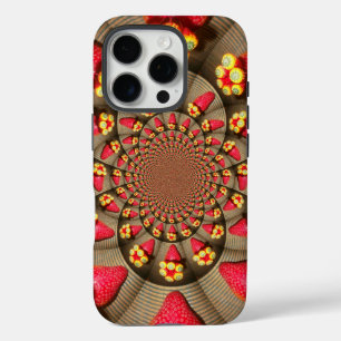 ストロベリー カレイドスコープ カラフルな赤の喜びの芸術 iPhone 16 PROケース