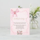 ストロベリー・ゴース・ボウフレームドットベビーシャワー エンクロージャーカード (スタンド正面)