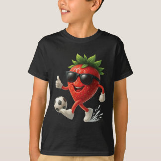 ストロベリー サッカー Tシャツ