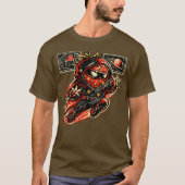 ストロベリー・スター・アサシン — ヴィンテージ宇宙忍者 Tシャツ (正面)