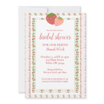 ストロベリー ストライプ グランミレニアル ブライダル シャワー