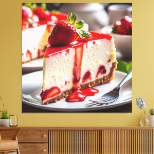 ストロベリー・チーズケーキ キャンバスプリント