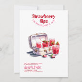 ストロベリー・バチェロレッテの週末旅行スケジュール 招待状 (正面)
