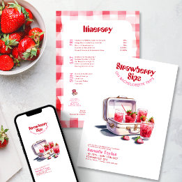 ストロベリー・バチェロレッテの週末旅行スケジュール 招待状