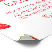 ストロベリー ブライダル シャワー ミモザ バー ポスター (角)