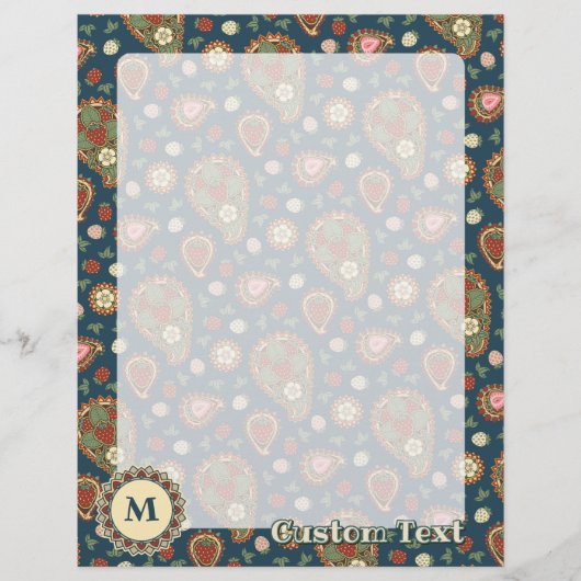 ストロベリー ペイズリー パターン フライヤー (正面)