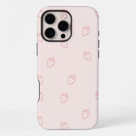 ストロベリー・ミニマリズム iPhoneケース (裏面)