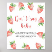 ストロベリー – 言わないベビー ポスター (正面)