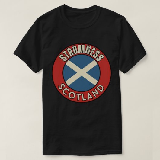 ストロムネス、スコットランド Tシャツ (デザイン正面)