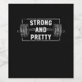 ストロングとジミかわいらしムのおもしろい引用文タンクトップ ワインラベル (シングルラベル)